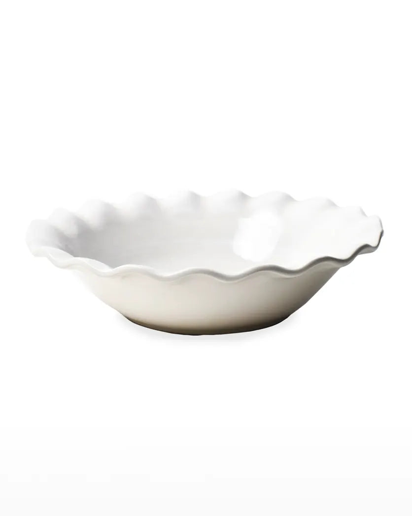 Ruffle White Bowl - 2 Sizes