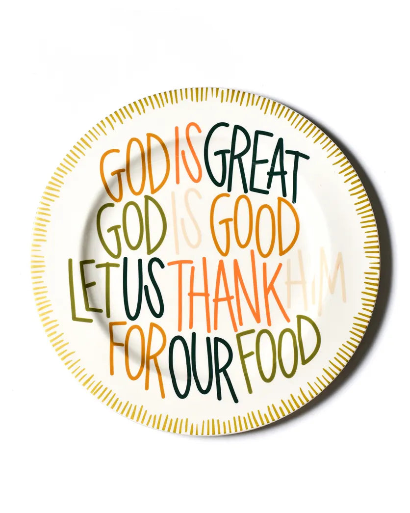 God Is Great Platter