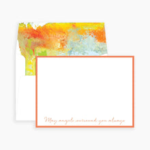 Load image into Gallery viewer, May Angels Surround You Always Notecards - 4 Colors

