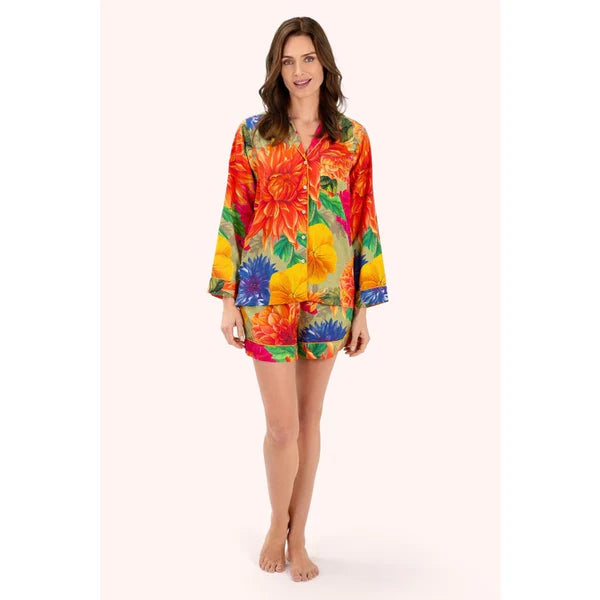 Floral Luxury Pajama Short Set