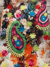 Load image into Gallery viewer, Bright Floral Embroidery Scarf
