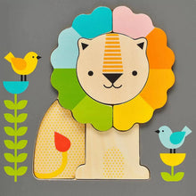 Load image into Gallery viewer, Little Lion Chunky Wood Puzzle

