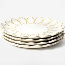 Load image into Gallery viewer, Deco Gold Scallop Salad Plate
