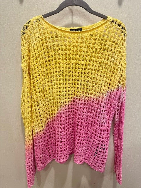 Yellow and Pink Sweater