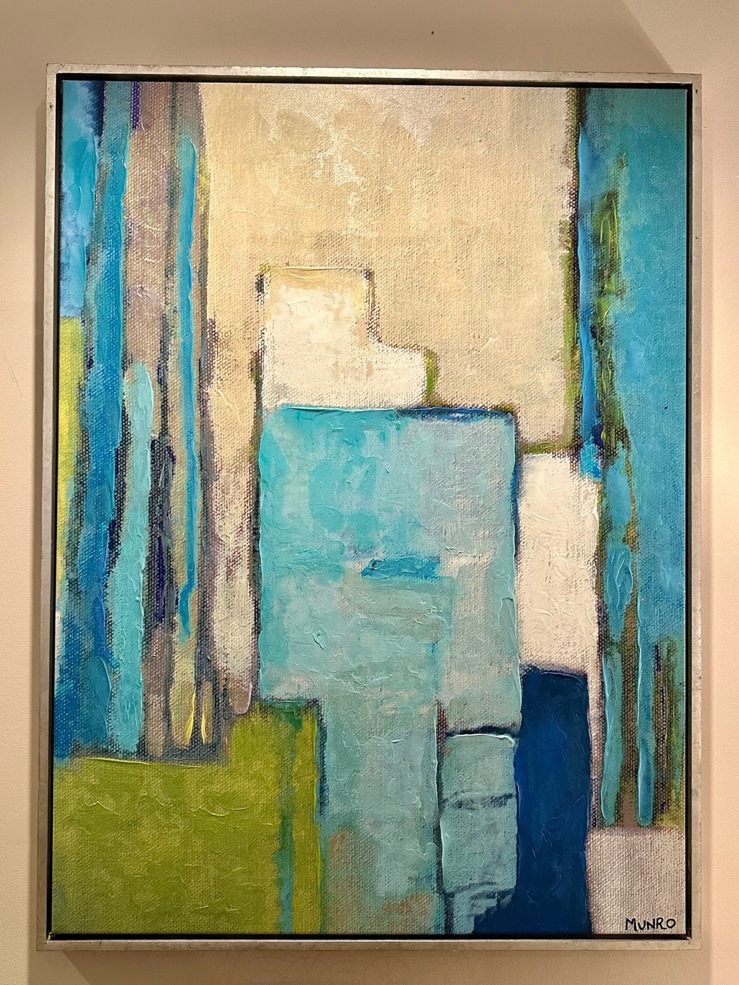 Blue Abstract Art  (PICK UP ONLY)