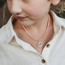 Load image into Gallery viewer, Peace Charm Suede Necklace
