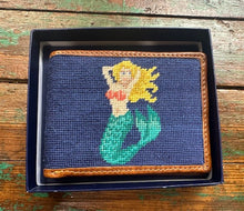 Load image into Gallery viewer, Smathers &amp; Branson Needlepoint &amp; Leather Wallet
