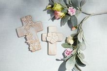 Load image into Gallery viewer, Ceramic Flower Cross - 2 Styles
