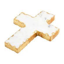 Load image into Gallery viewer, Gold Edge Marble Cross
