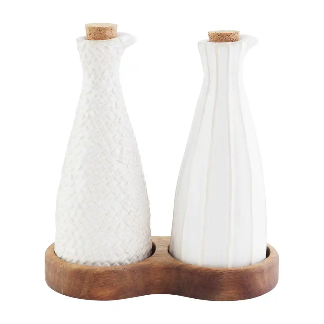 Textured Oil and Vinegar Set