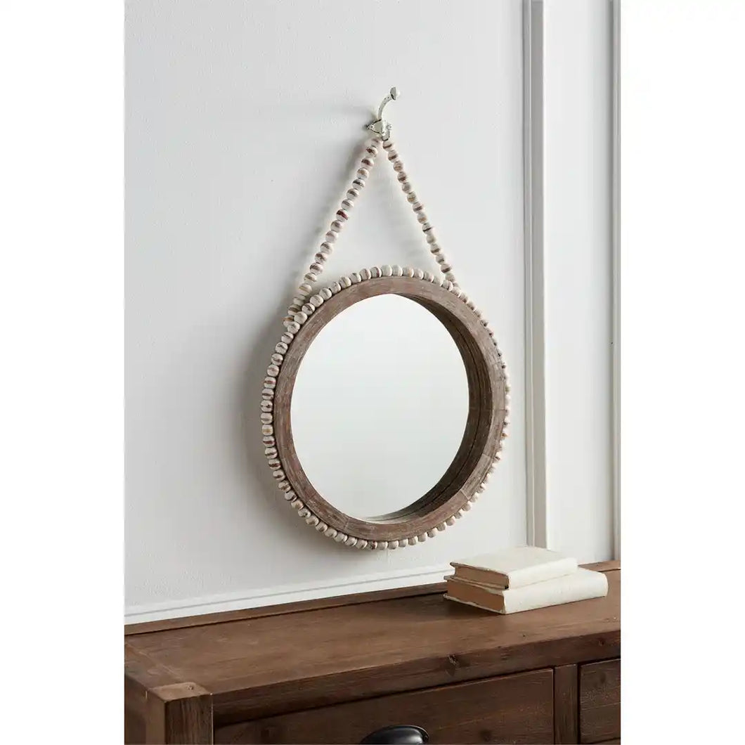 Beaded Hanging Mirror