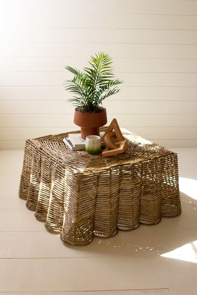 Seagrass Square Coffee Table (PICK UP ONLY)