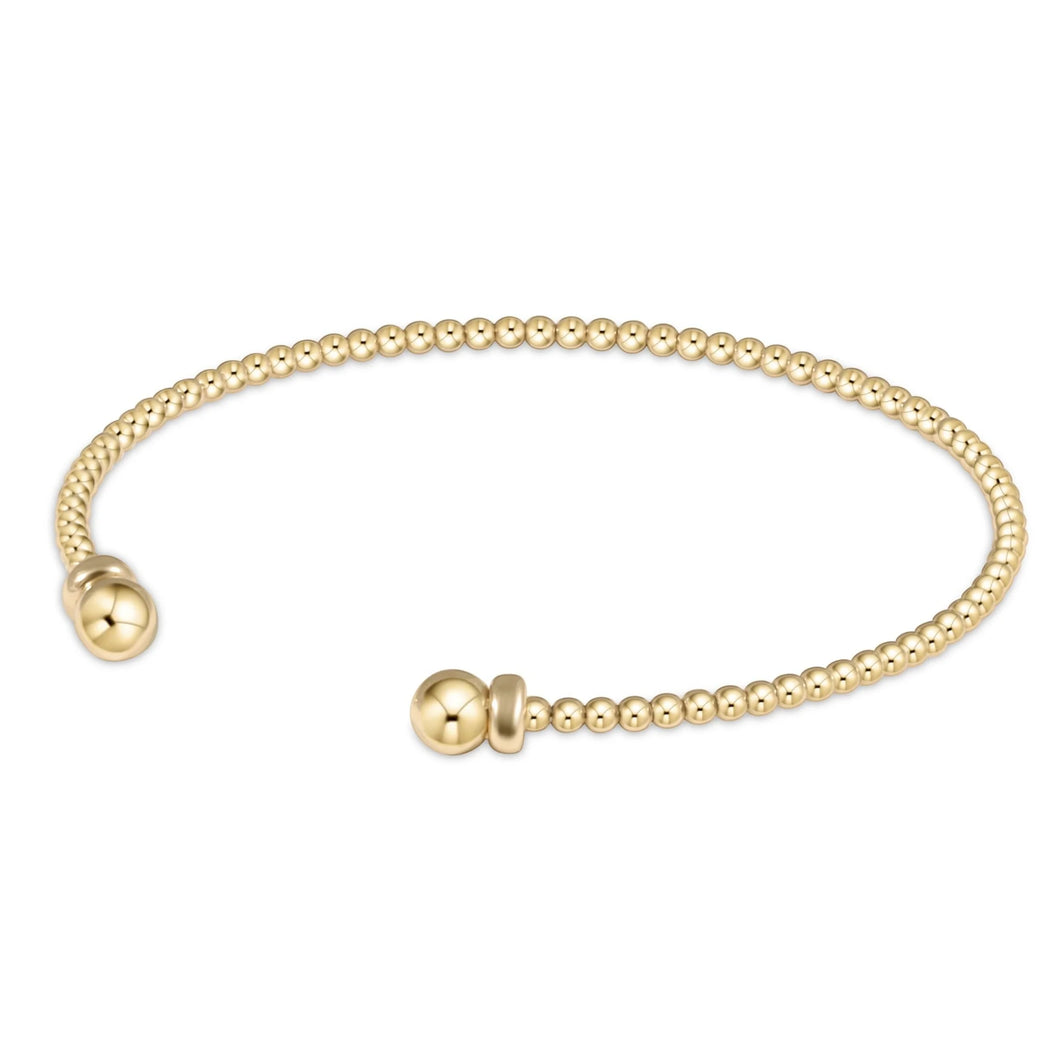 E. Newton Classic Gold 3mm Bead Cuff