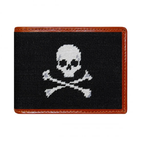 Smathers & Branson Needlepoint & Leather Wallet