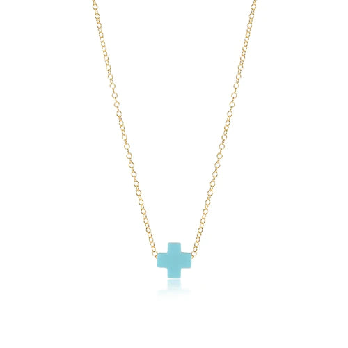 e girl Signature Cross Necklace - Variety of Colors