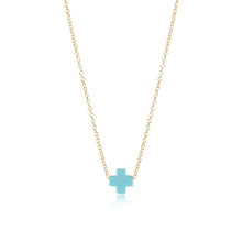 Load image into Gallery viewer, E Newton E Girl Signature Cross Necklace - 3 Colors
