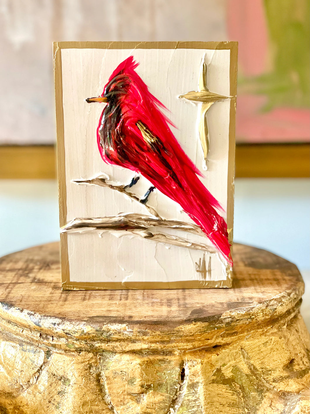 Red Birds By Debra Hewitt - Single or Triple