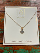Load image into Gallery viewer, E. Newton Signature Cross Necklace - Multiple Colors
