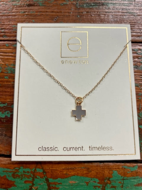E. Newton Signature Cross Necklace - Multiple Colors