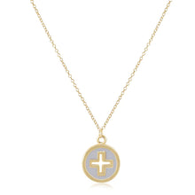 Load image into Gallery viewer, e girl Signature Cross Disc Necklace
