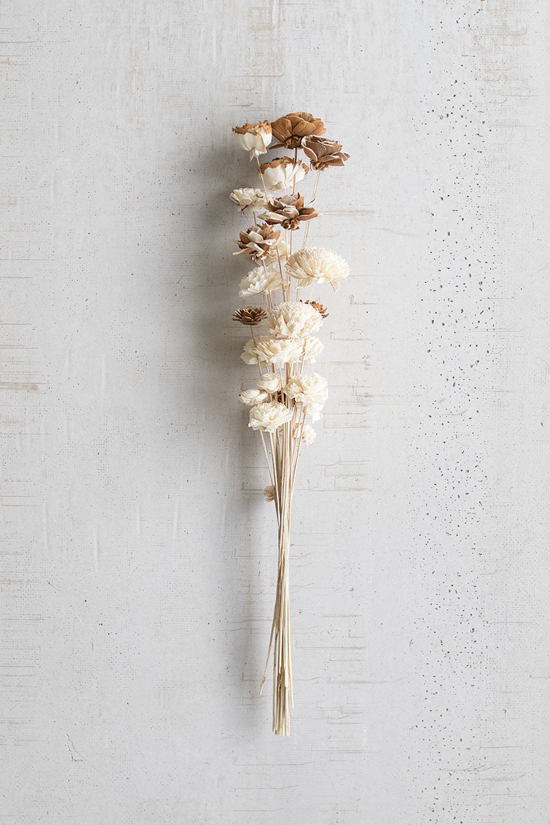 Faux Sola Flower Bouquet