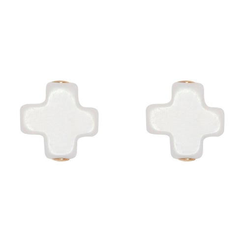 E. Newton Signature Cross Studs