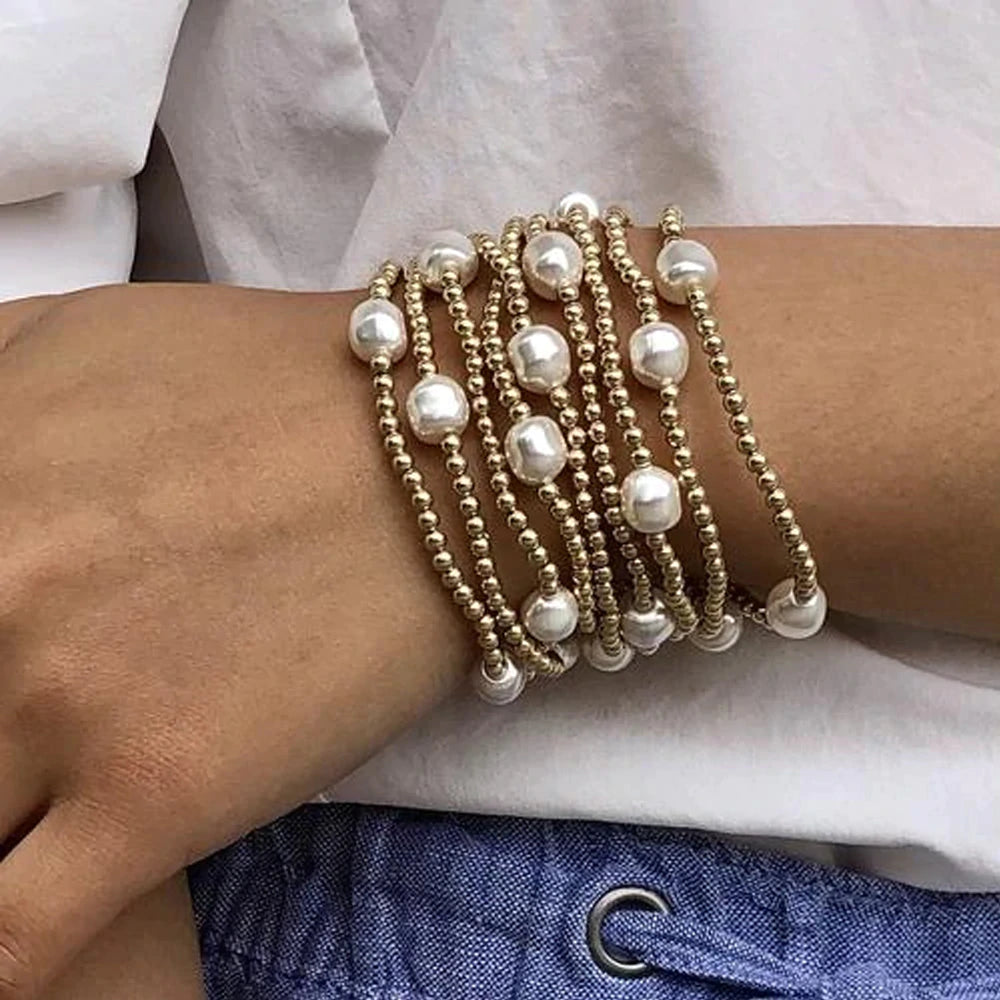 E. Newton Admire Gold 3 mm Pearl Bracelet