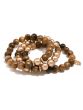 Stretch Bracelet With Resin/Metallic Beads - variety of colors