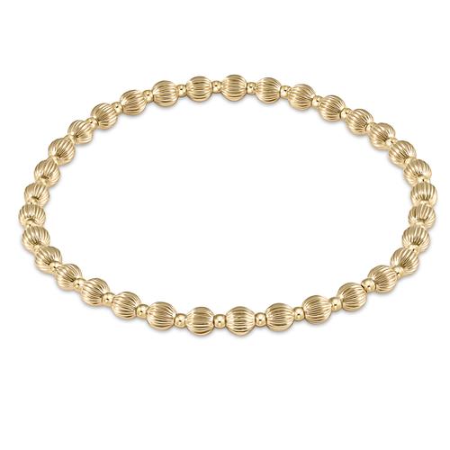 E Newton Dignity Grateful Pattern 4mm Bead Bracelet