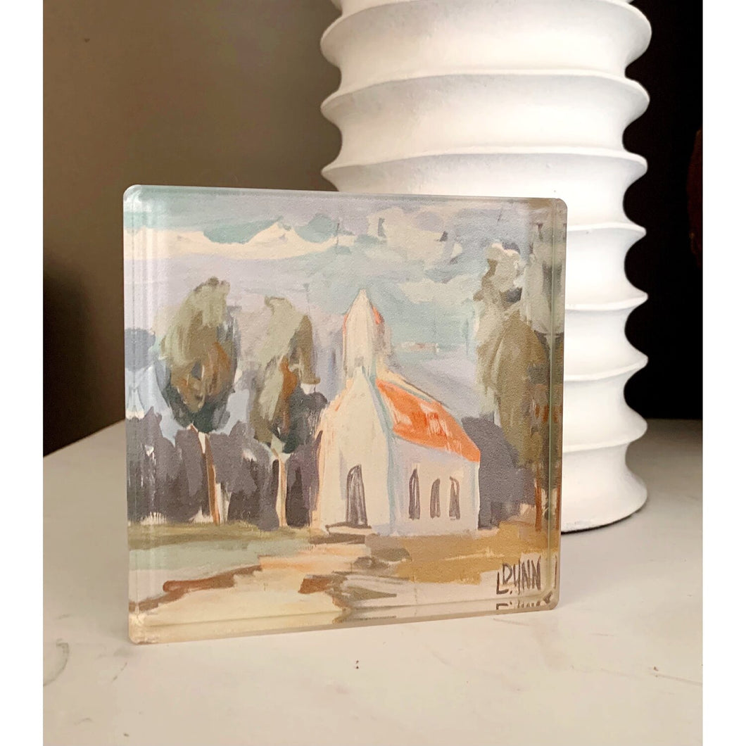 Grace Church Acrylic Block - Original Art by Lauren Dunn